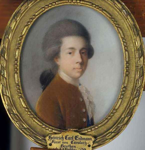 Heinrich Carl Erdmann, Fuerst von CarolathBeuthen oil painting