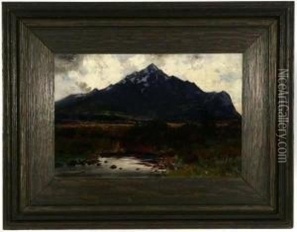 Mountain Landscape Oil Painting - Charles Partridge Adams