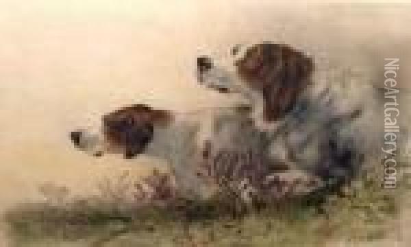 Hunting Dogs Oil Painting - George Cooper