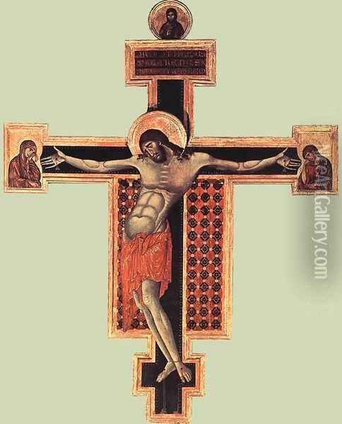 Crucifix Oil Painting - (Cenni Di Peppi) Cimabue