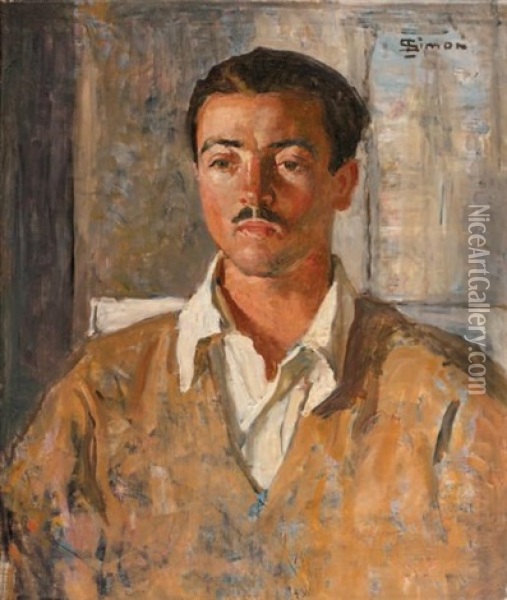 Portrait De Paul Simon Oil Painting - Lucien Simon