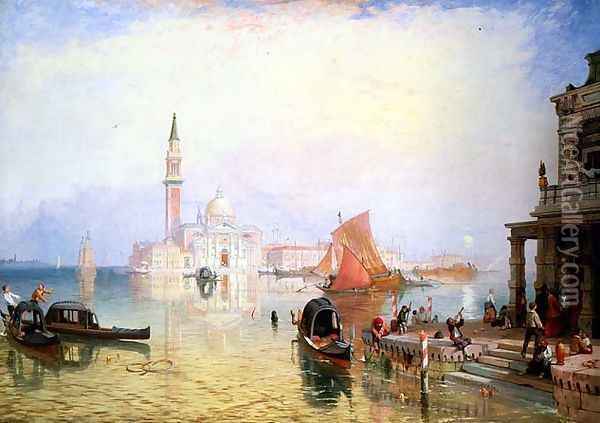 Venetian Scene Oil Painting - James Baker Pyne