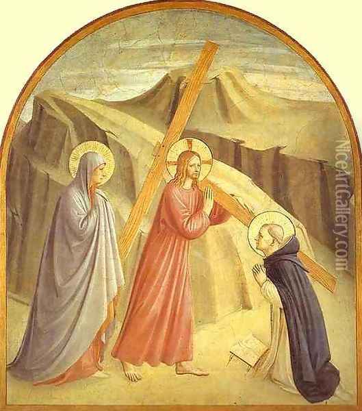 Christ Carrying The Cross Oil Painting - Angelico Fra