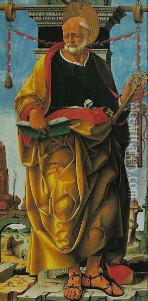 St. Peter (San Pietro) Oil Painting - Francesco Del Cossa