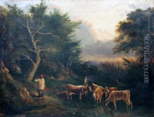 Barker Of Bath Oil Painting - Thomas Clarkson Oliver