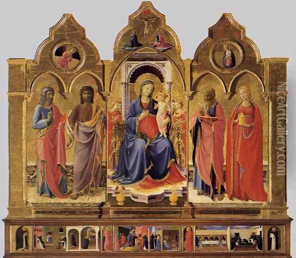 Cortona Polyptych Oil Painting - Angelico Fra