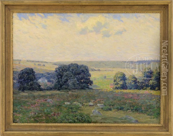 Panoramic Summer Landscape Oil Painting - Charles Henry Hayden