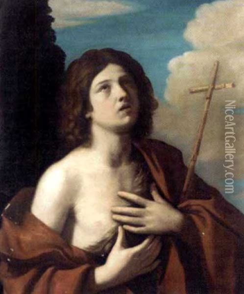 Saint John The Baptist Oil Painting -  Guercino