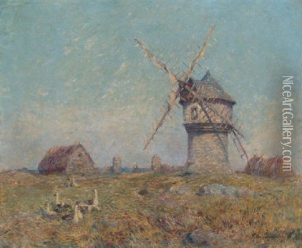 Paysage De Bretagne Oil Painting - Ferdinand du Puigaudeau