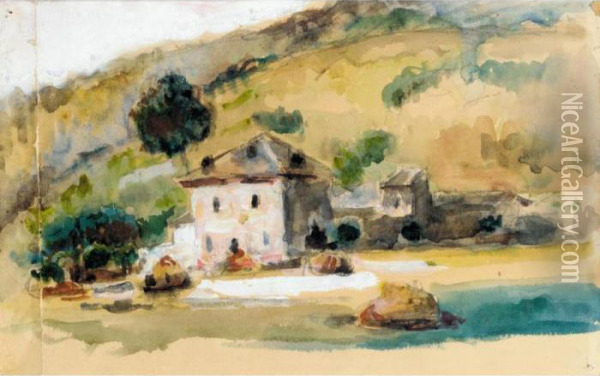 Pres D'aix-en-provence Oil Painting - Paul Cezanne