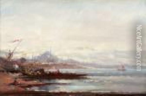 Vue D'istambul. Oil Painting - Henri Duvieux