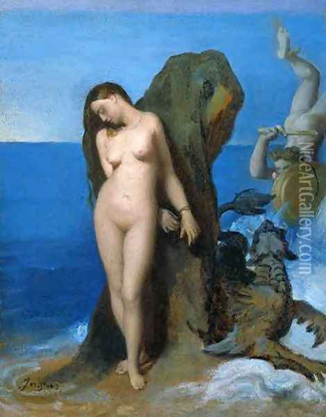 Perseus and Andromeda Oil Painting - Jean Auguste Dominique Ingres