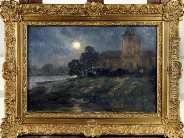 Clair De Lune Oil Painting - Romain Steppe