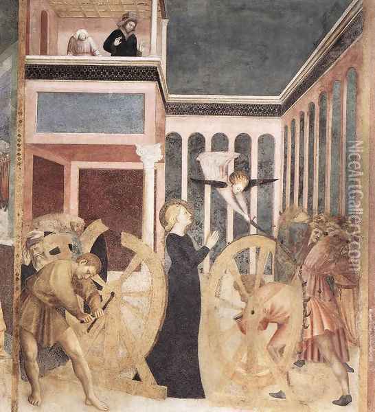 The Martyrdom of St Catherine 1428-30 Oil Painting - Tommaso Masolino (da Panicale)