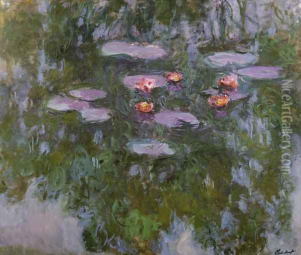 Water-Lilies 40 Oil Painting - Claude Oscar Monet