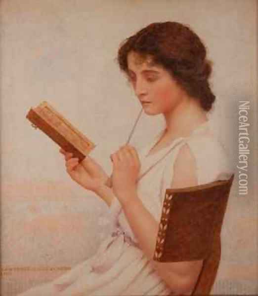 The Love Letter Oil Painting - George Lawrence Bulleid