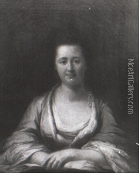 Portrait Of Mrs. Cotes Oil Painting - Francis Cotes