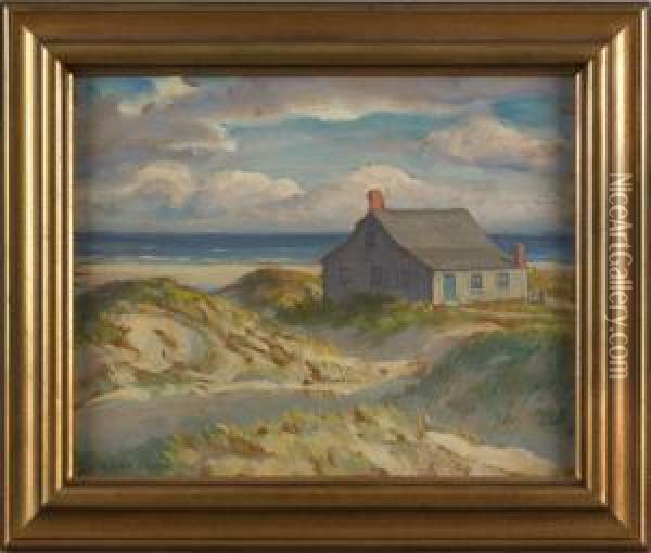 Coastal Scene Oil Painting - Harold C. Dunbar