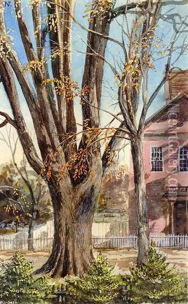 Elm, East Hartford, Connecticut Oil Painting - Charles DeWolf Brownell