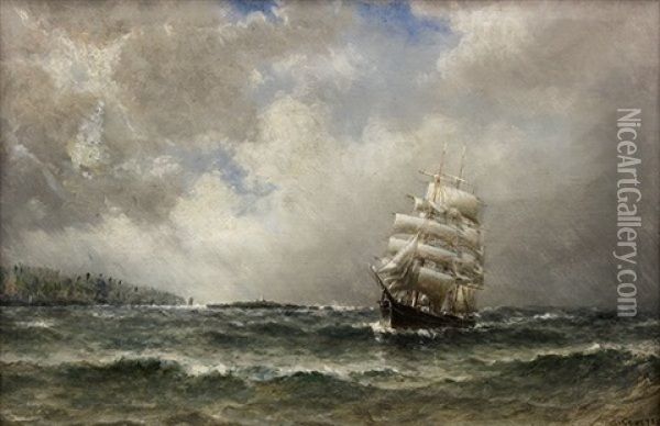 Approaching The Storm Oil Painting - William Alexander Coulter
