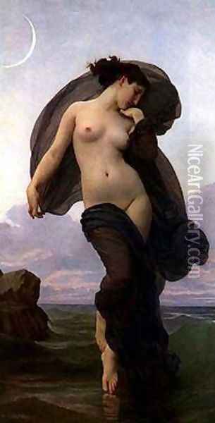 Evening Mood Oil Painting - William-Adolphe Bouguereau