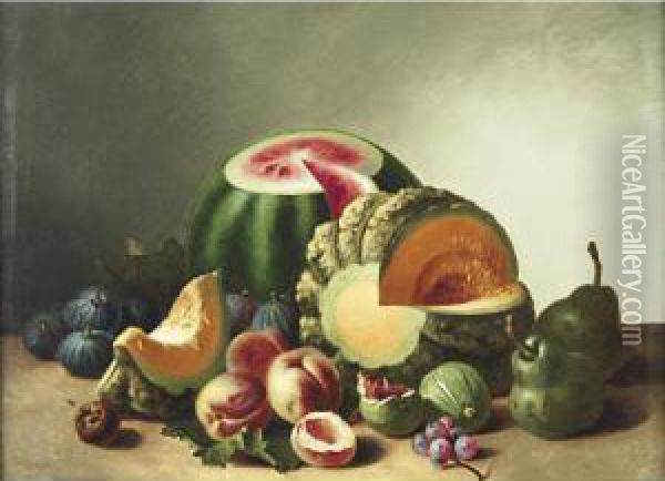 Natura Morta Con Frutta Oil Painting - Francesco Malacrea