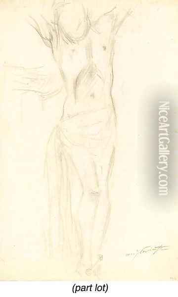 Crucifixion Oil Painting - Lovis (Franz Heinrich Louis) Corinth