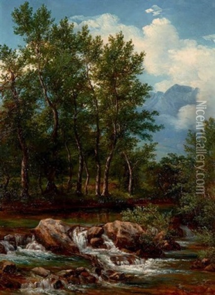 Paysage Du Dauphine Oil Painting - Andre Giroux