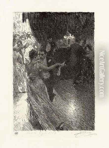 The Waltz Oil Painting - Anders Zorn