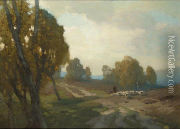 Summer Pastures Oil Painting - James Cadenhead