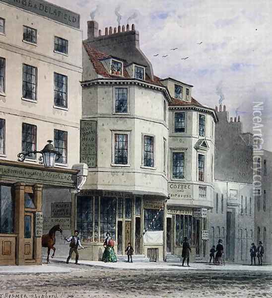 The Boars Head Inn, King Street, Westminster, 1858 Oil Painting - Thomas Hosmer Shepherd