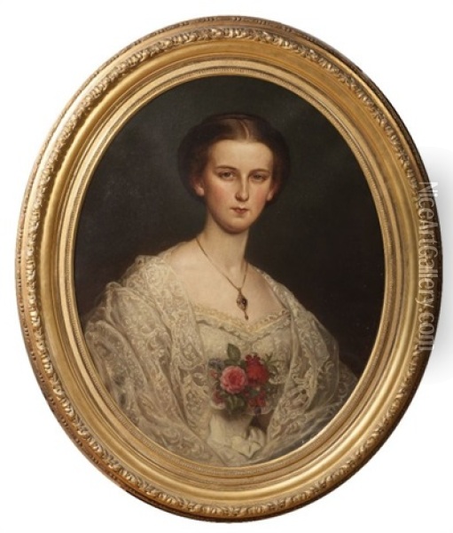 La Comtesse De Flandre Oil Painting - Gustav Bregenzer