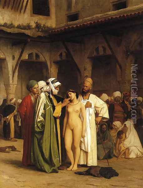The Slave Market Oil Painting - Jean-Leon Gerome