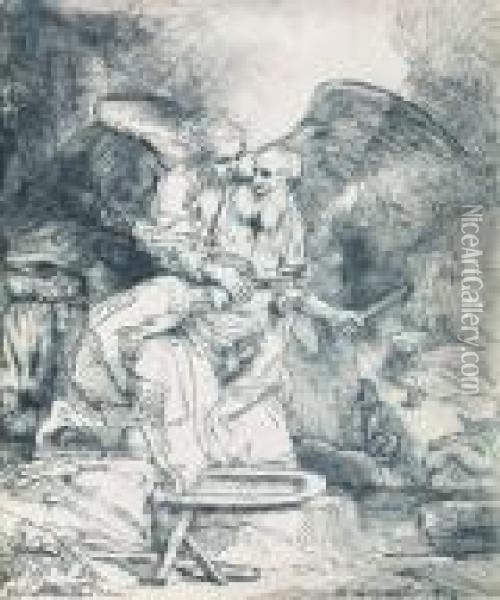  Le Sacrifice D'isaac  Oil Painting - Rembrandt Van Rijn
