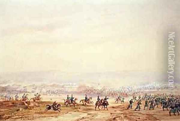 Battle of Isly in 1844 2 Oil Painting - Gaspard Gobaut