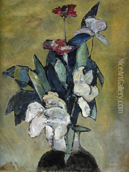 Stilleben Med Blommor Oil Painting - Ivan Agueli