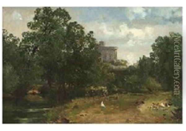 Windsor Castle View Oil Painting - Richard Beavis