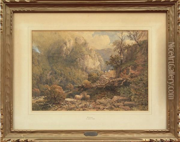 Glencoe Oil Painting - Samuel Cook Of Plymouth