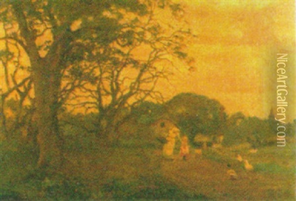 In West Somerset Oil Painting - George Eastman Cook