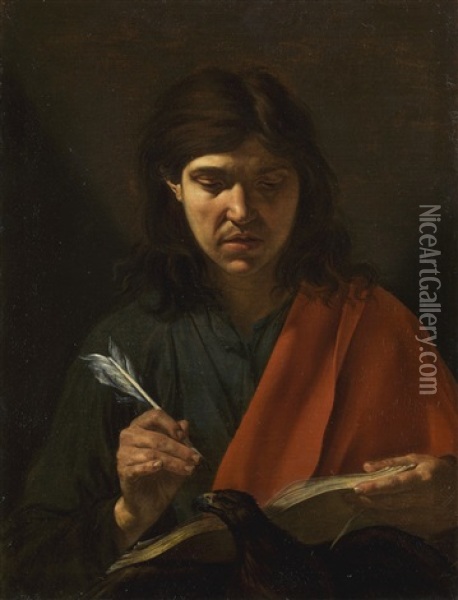 Saint John The Evangelist Oil Painting -  Caravaggio
