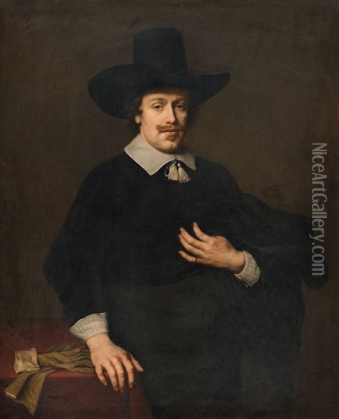 Portrait Of A Gentleman Oil Painting - Johann Spilberg the Younger