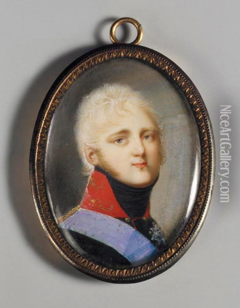 Alexander I Pavlovich, Emperor And Autocrat Of All The Russias (1777-1825) Oil Painting - Giovanni Domenico Bossi