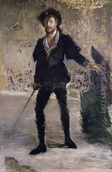 Portrait of Faure as Hamlet Oil Painting - Edouard Manet