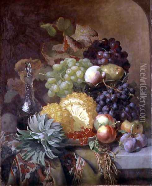 Fruit, 1872 Oil Painting - Eloise Harriet Stannard
