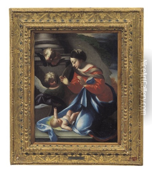 Adorazione Del Bambino Oil Painting -  Correggio