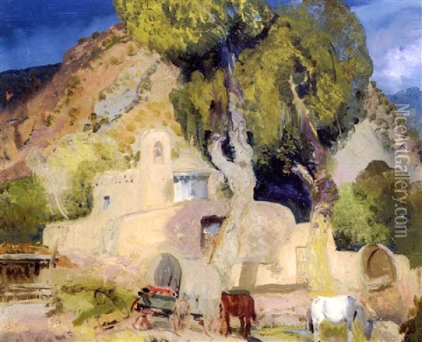 Sanctuario Oil Painting - George Bellows