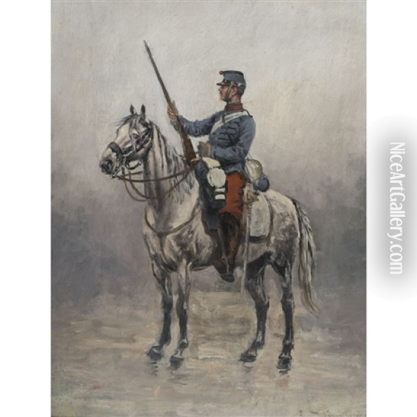 Soldat Oil Painting - Edouard Jean Baptiste Detaille