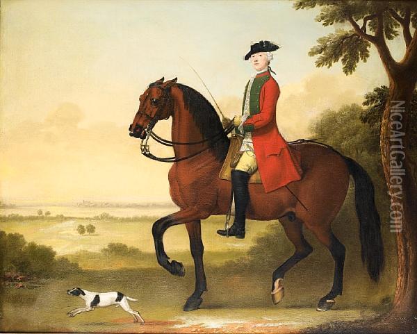 General Robert Douglas Riding Out Oil Painting - James Seymour