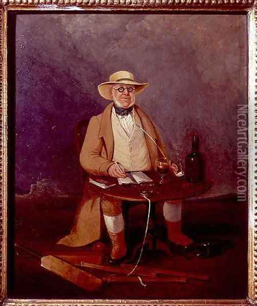 The Scorer William Davies of Brighton Oil Painting - Thomas Henwood