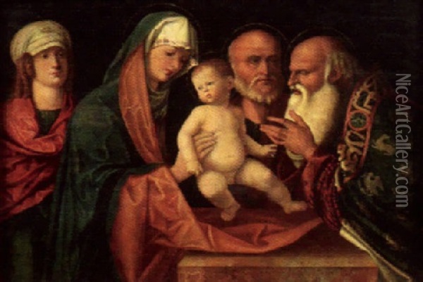Prasentation Des Christuskindes Oil Painting - Giovanni Bellini